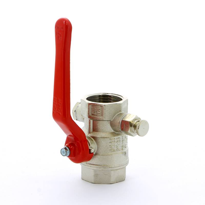 Кран шаровой Itap Ideal ВВ с заглушкой и дренажным вентилем рычаг 1 1150100