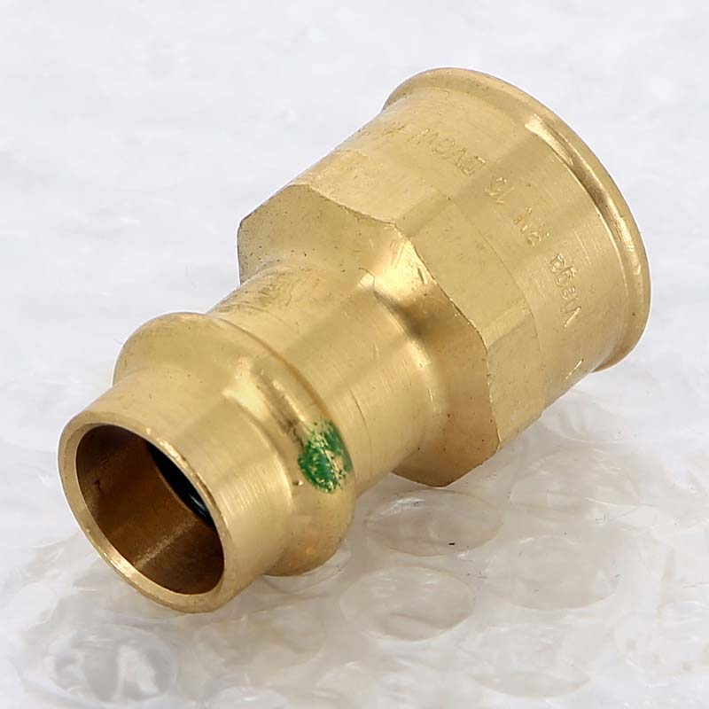 Муфта переходная пресс-В Viega Sanpress бронза 15х1/2 107543