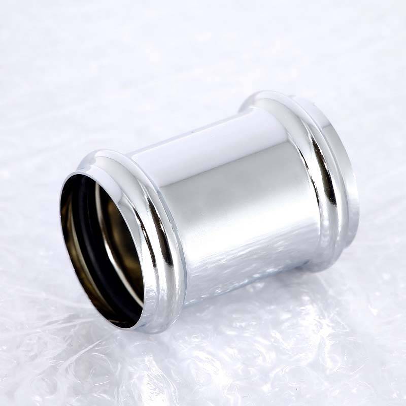 Муфта двухраструбная Viega 5695 хромированная 102371