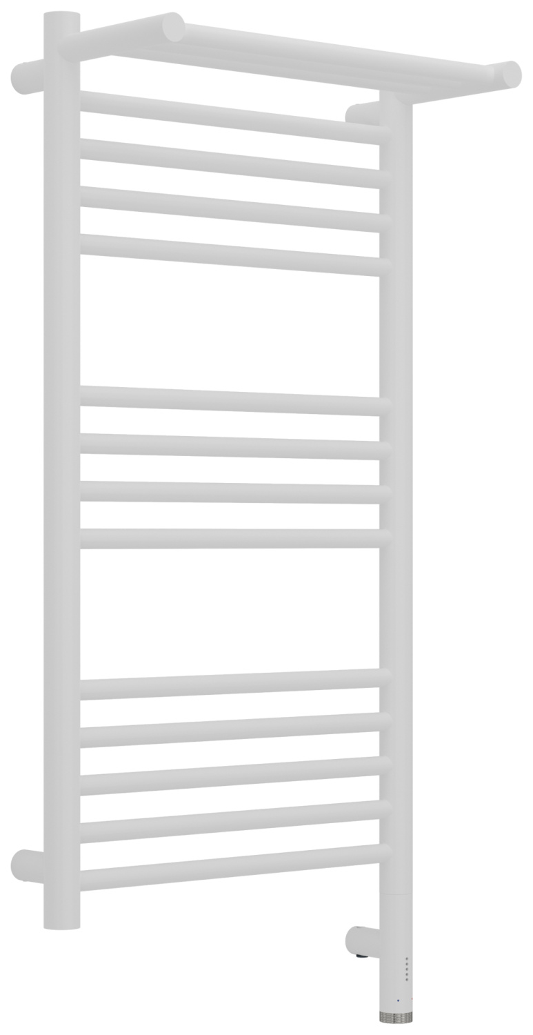 Полотенцесушитель электрический Сунержа Богема 3.1 с 1 полкой 40х80 см правый белый матовый 30-6007-8040