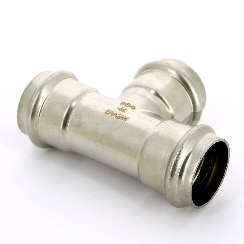 Тройник пресс IBP B Press Inox 42х42х42 мм нержавеющая сталь PS5130 0424242