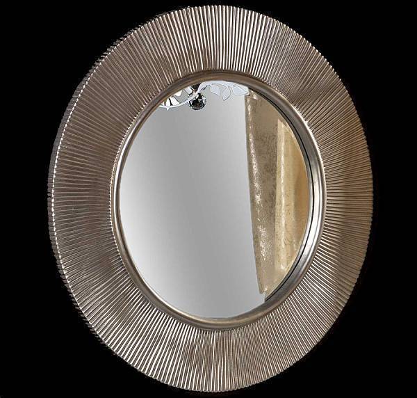 Зеркало круглое подвесное Boheme NeoArt 82х5х82 см серебро 528-SL light