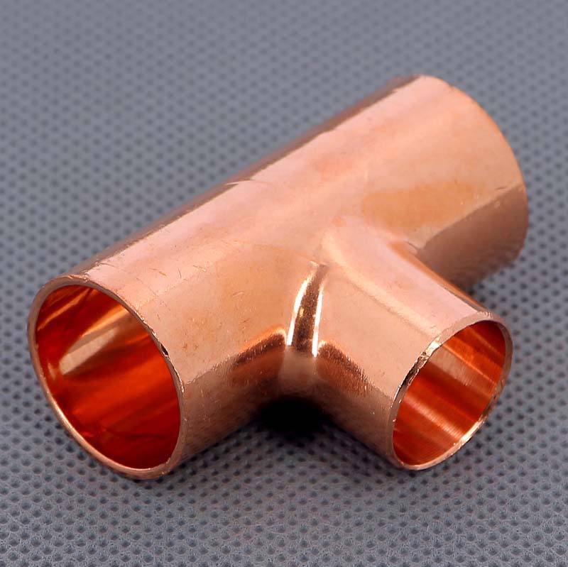 Тройник медный под пайку Viega 22х18х22 мм 101497