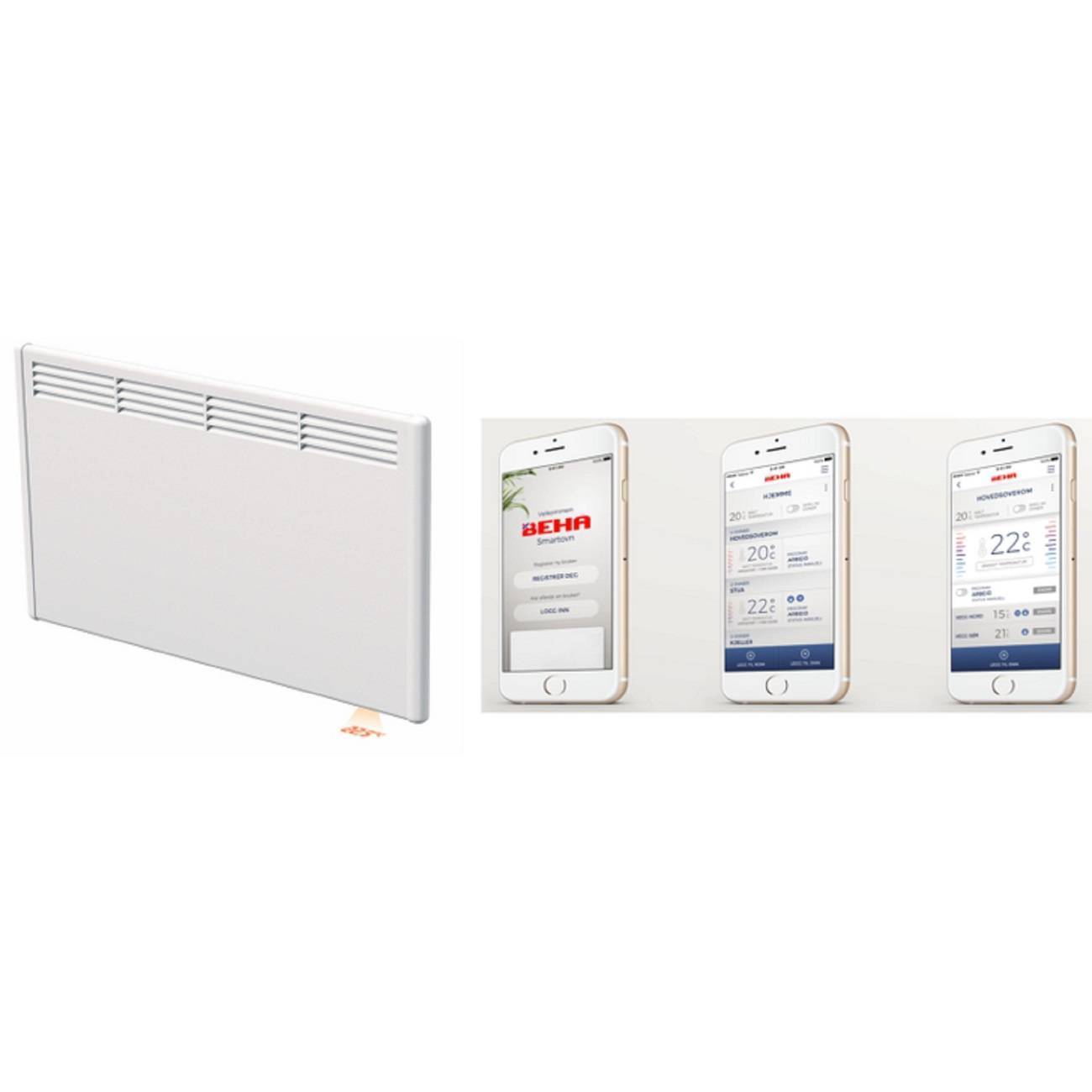 Конвектор электрический Beha PV6 Wi-Fi 600 Вт PV6