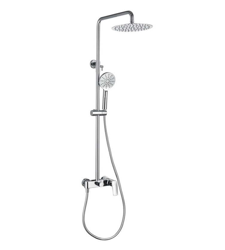 Душевая система со смесителем для душа Aquanet Вега 3jet 250 мм хром AQ2060CR