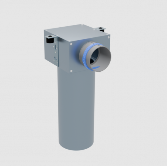 Пленум потолочный Flexag D125 на 1 выход FLD FL-PCP-125/90x1