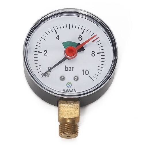 Манометр радиальный Hogert Technik Ø 63 мм 1/4 10 бар RM631003