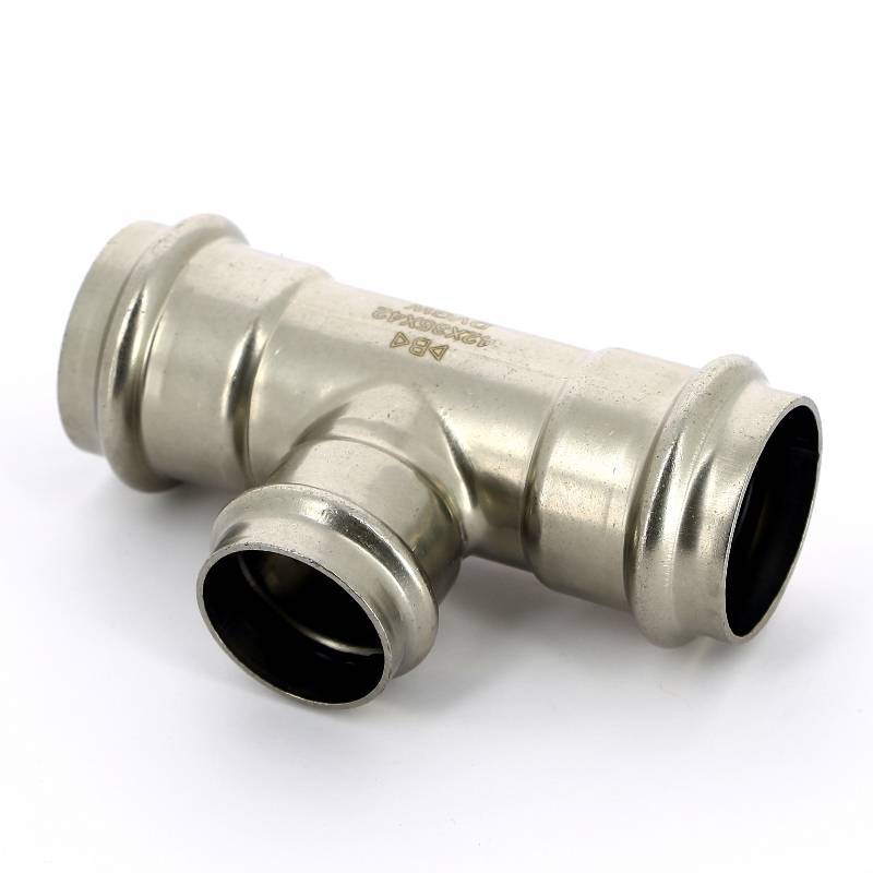 Тройник пресс IBP B Press Inox 42х35х42 мм нержавеющая сталь PS5130 0423542