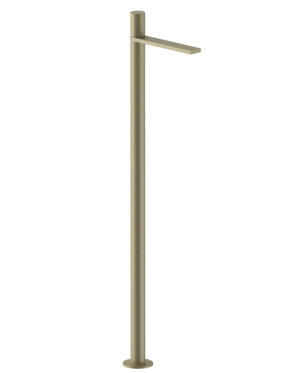 Смеситель для раковины Fantini Milano напольный Matt British Gold PVD 31P63036B