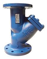 Фильтр сетчатый наклонный фланцевый Tecofi PN16 DN 25 чугун F3240N0025