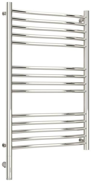 Полотенцесушитель электрический Сунержа Флюид 3.0 800x500 мм слева полированная сталь 00-5820-8050