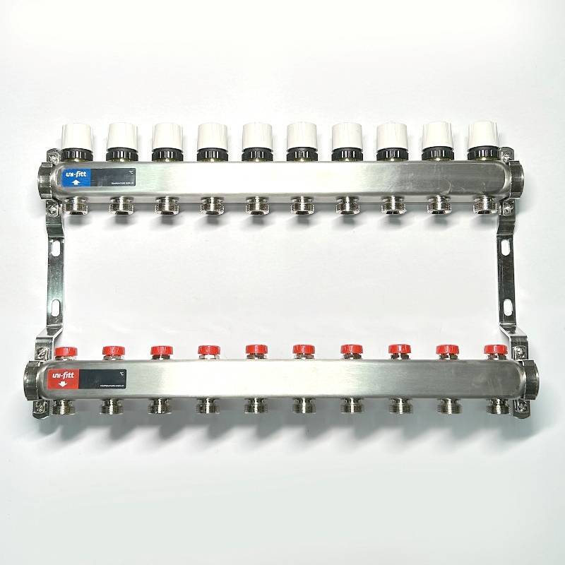 Коллекторная группа из нержавеющей стали Watts 1 x 10 выходов 3/4 451W4310