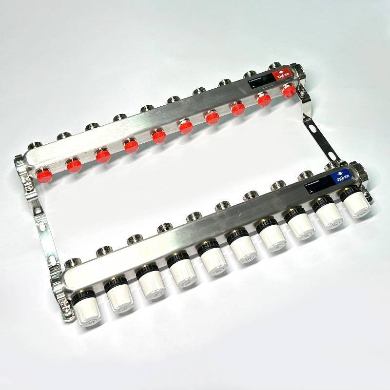 Коллекторная группа из нержавеющей стали Watts 1 x 10 выходов 3/4 451W4310