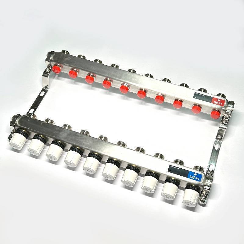 Коллекторная группа из нержавеющей стали Watts 1 x 10 выходов 3/4 451W4310