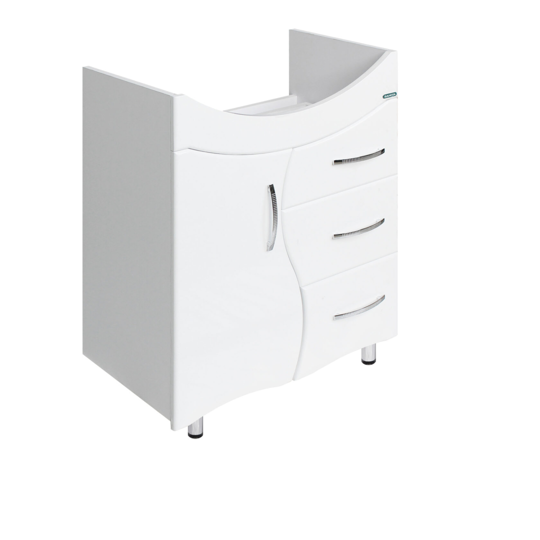 Тумба под раковину напольная Santek Лира 65 611х720х336 мм белая LRSACW65015F1