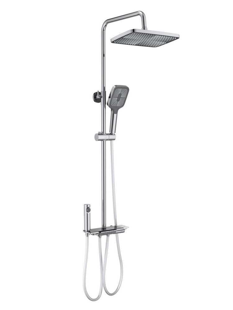 Душевая система со смесителем для ванны Aquatek Поларис 295х195 мм хром AQ3040CR