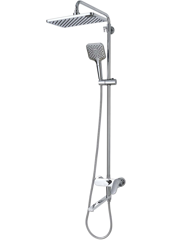Душевая система со смесителем для ванны Aquatek Ника 300х193 мм хром AQ2840CR