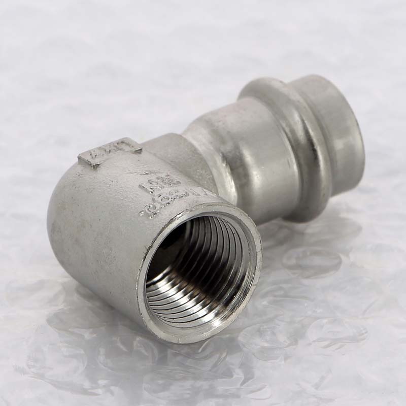 Угол 90° пресс-В компактный нержавеющая сталь Viega Sanpress Inox 18х1/2 436995