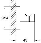 Крючок для банного халата GROHE Essentials хром 40364001