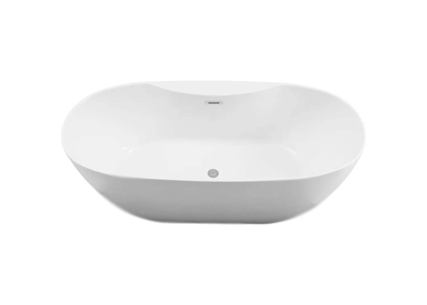 Ванна акриловая отдельностоящая Aquanet АПОЛО 1700x780x600 мм со сливом и ножками AQ-1155778