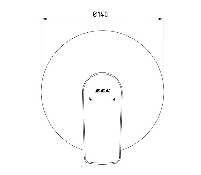 Смеситель для душа TRES LIA внешняя часть 102167120EX-Y
