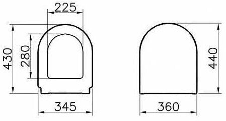 Сиденье для унитаза VitrA Zentrum дюропласт белый 94-003-001