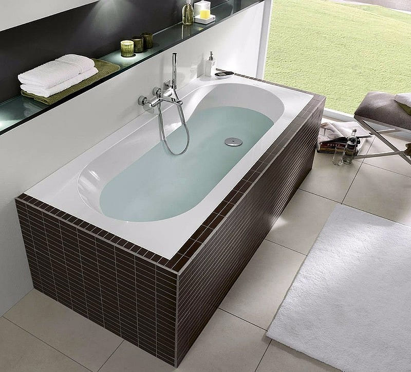 Ванна квариловая Villeroy & Boch Oberon Solo 170x70 см с ножками белая UBQ177OBE2V-01