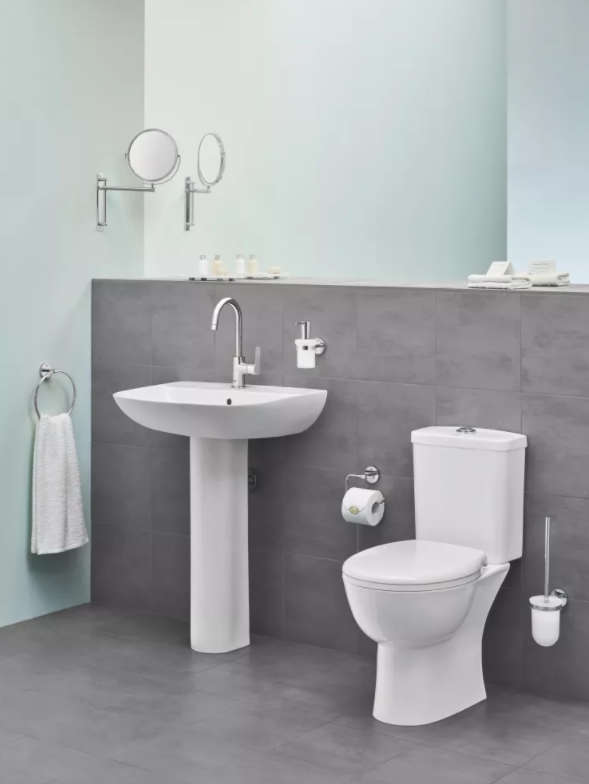 Унитаз напольный GROHE Bau Ceramic безободковый вертикальный выпуск 39429000