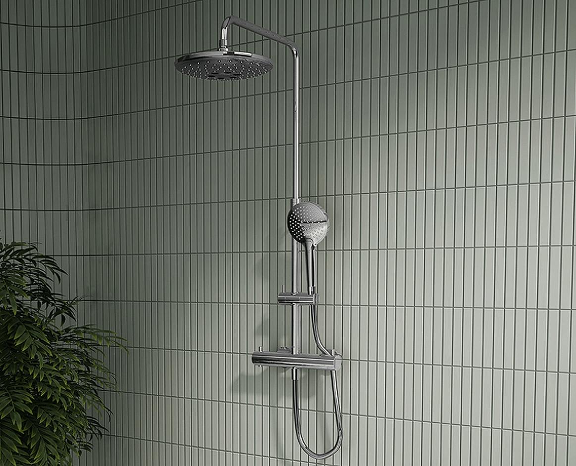 Душевая колонна VitrA Aquaheat Bliss 240 2F хром A47205EXP