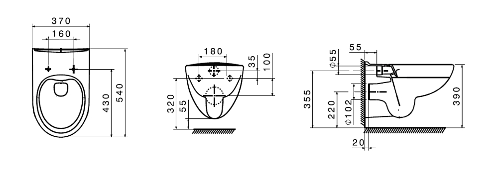 Унитаз подвесной безободковый Roca Victoria Rimless 34639300Y