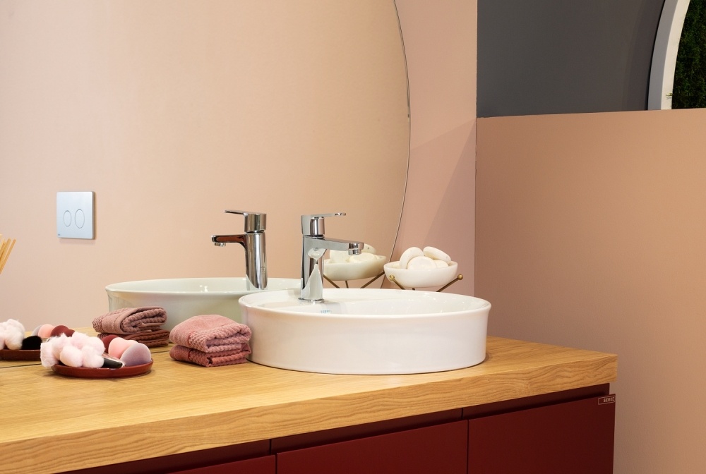 Раковина накладная Serel Minimal круглая 46х46 см 2058TXS110H