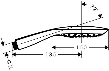 Ручной душ GROHE Rainshower SmartActive Cube 130 III хром 26550000