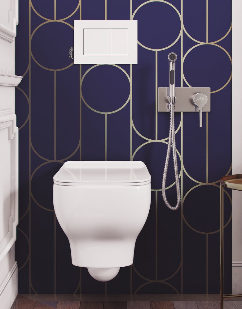 Комплект для гигиенического душа встраиваемый Jacob Delafon Elate (смеситель + лейка + шланг) E25838-CP