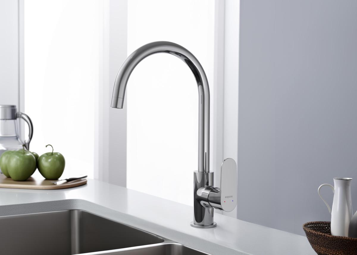 Смеситель для кухни Aquanet Oberon хром AQ1282CR