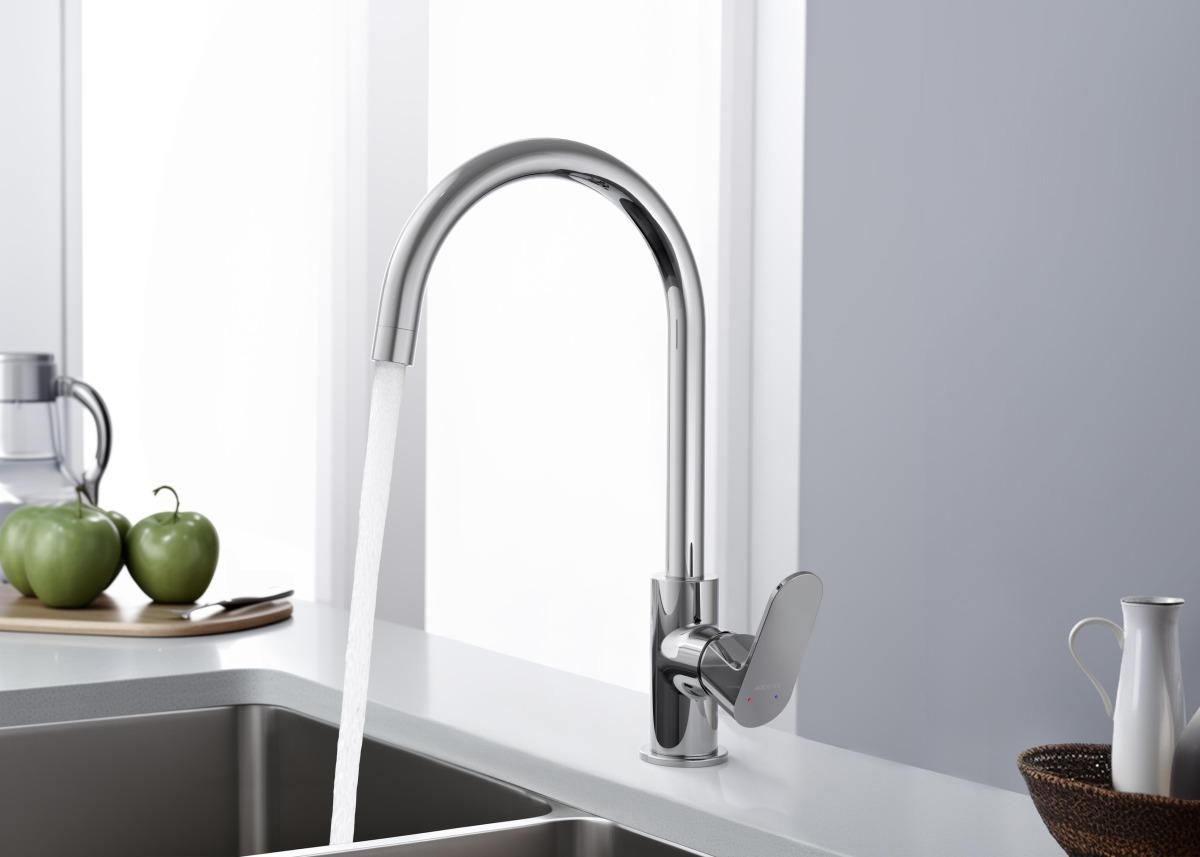 Смеситель для кухни Aquanet Oberon хром AQ1282CR