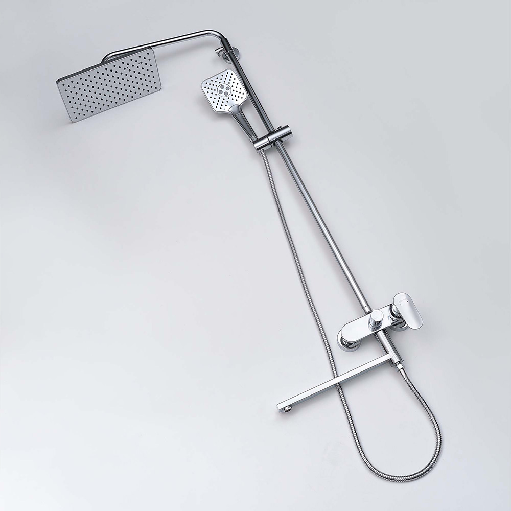 Душевая система со смесителем для ванны Aquatek Ника 300х193 мм хром AQ2840CR