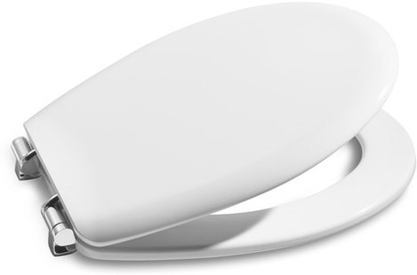 Сиденье для унитаза Roca Victoria с крышкой петли хром ZRU8013900