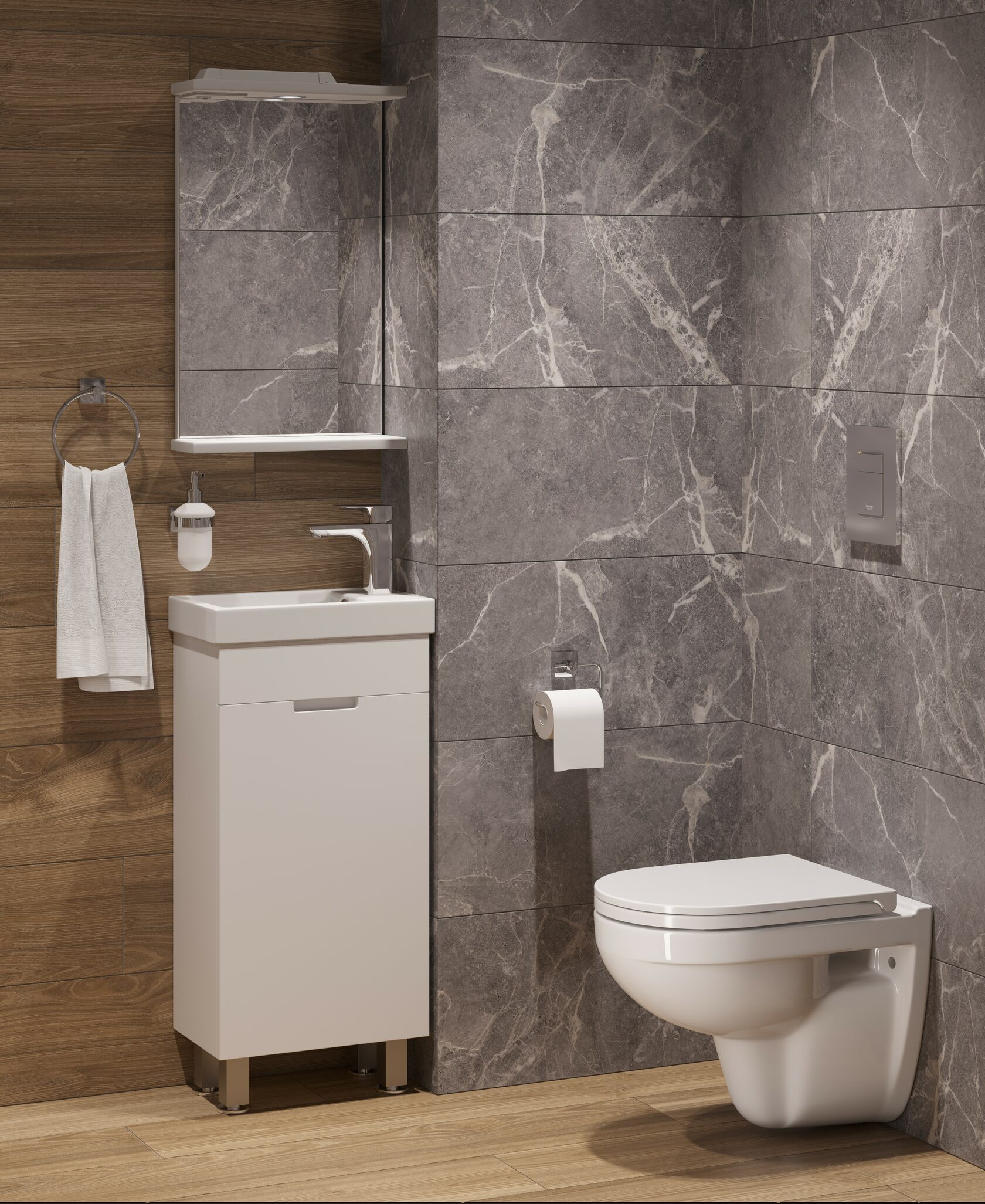 Умывальник FEST 40 WB.FN/Fest/40-C/WHT.G/S1