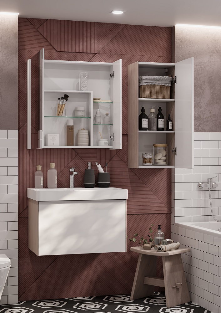 Зеркальный шкаф Aquaton Асти 70 1A263402AX010