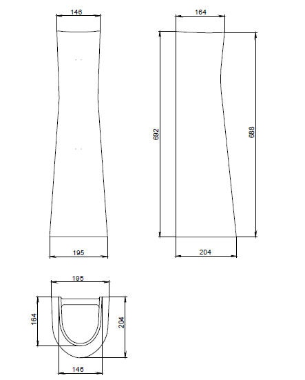 Пьедестал Santek Соната / Версия / Pro белый 1.3601.2.S00.00B.0
