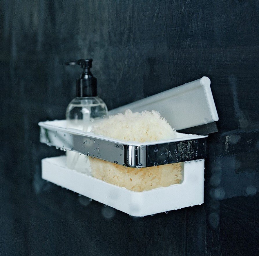 Корзинка для душа KEUCO Edition Moll белая хром 12758010000