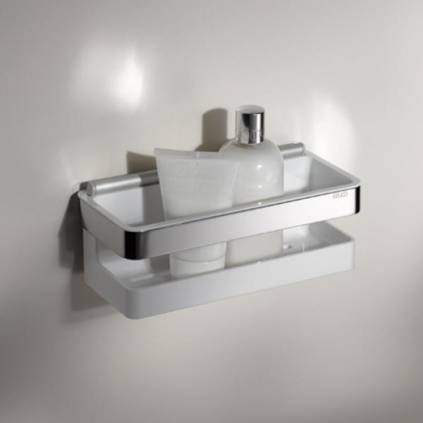 Корзинка для душа KEUCO Edition Moll белая хром 12758010000