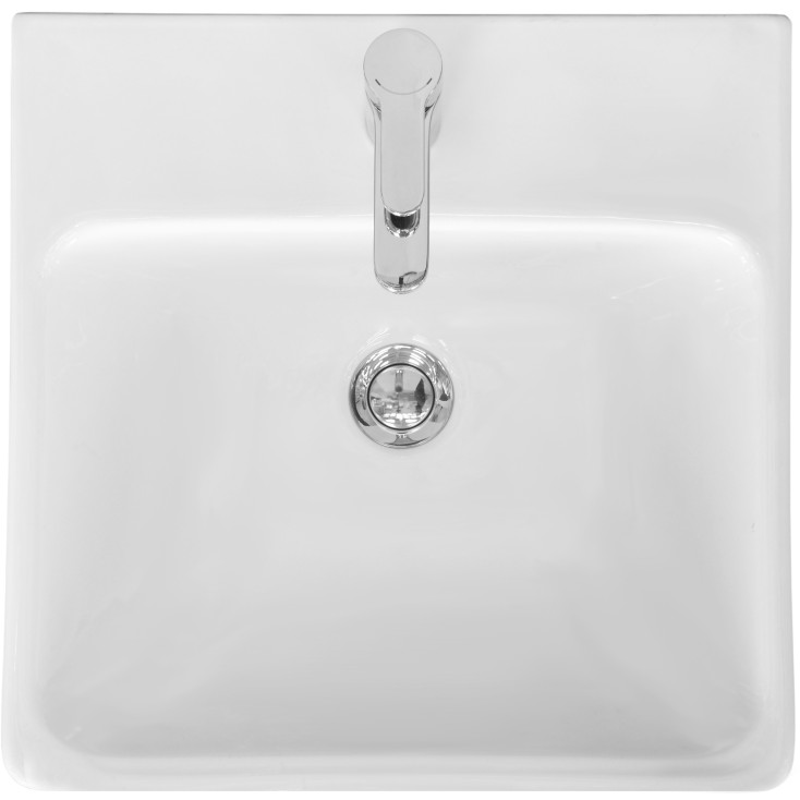 Комплект AQUATON Сканди 45 тумба Белый / Дуб Рустикальный, раковина Адриана 45 1A2516K0SDZ90