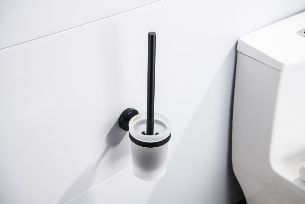 Ершик для унитаза Aquanet Европа матовый черный AQ4110MB