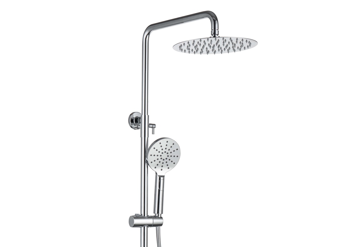 Душевая система со смесителем для душа Aquanet Вега 3jet 250 мм хром AQ2060CR