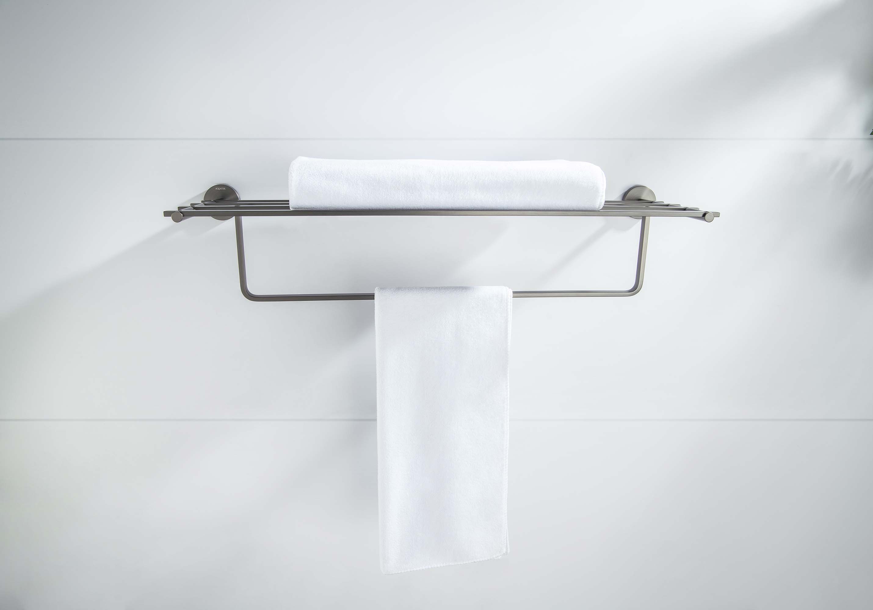 Полка для полотенец Aquanet БЕТТА оружейная сталь AQ4615BGM