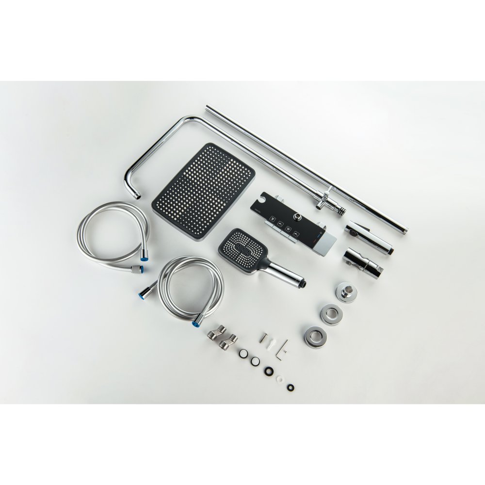 Душевая система со смесителем для ванны Aquatek Поларис 295х195 мм хром AQ3040CR