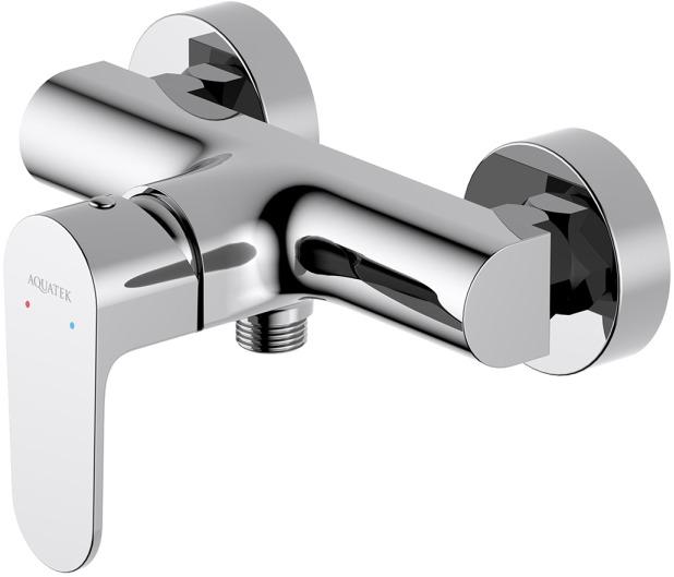 Набор для душа 2 в 1 Aquatek Оберон (AQ1260CR+AQ2014CR) хром AQ1232CR