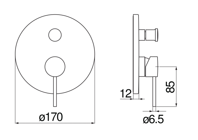 Смеситель для ванны Nobili Velis внешняя часть VE125100/ECR