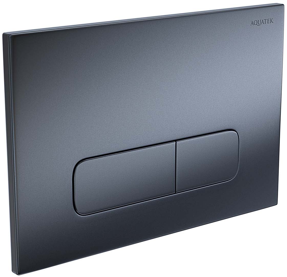 Панель смыва KDI 002C-1 оружейная сталь матовая прямоугольные клавиши KDI-0000034